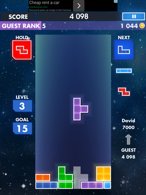 First Gameplay for Tetris