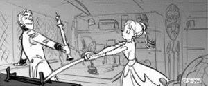  La Reine des Neiges Storyboard Anna and Hans