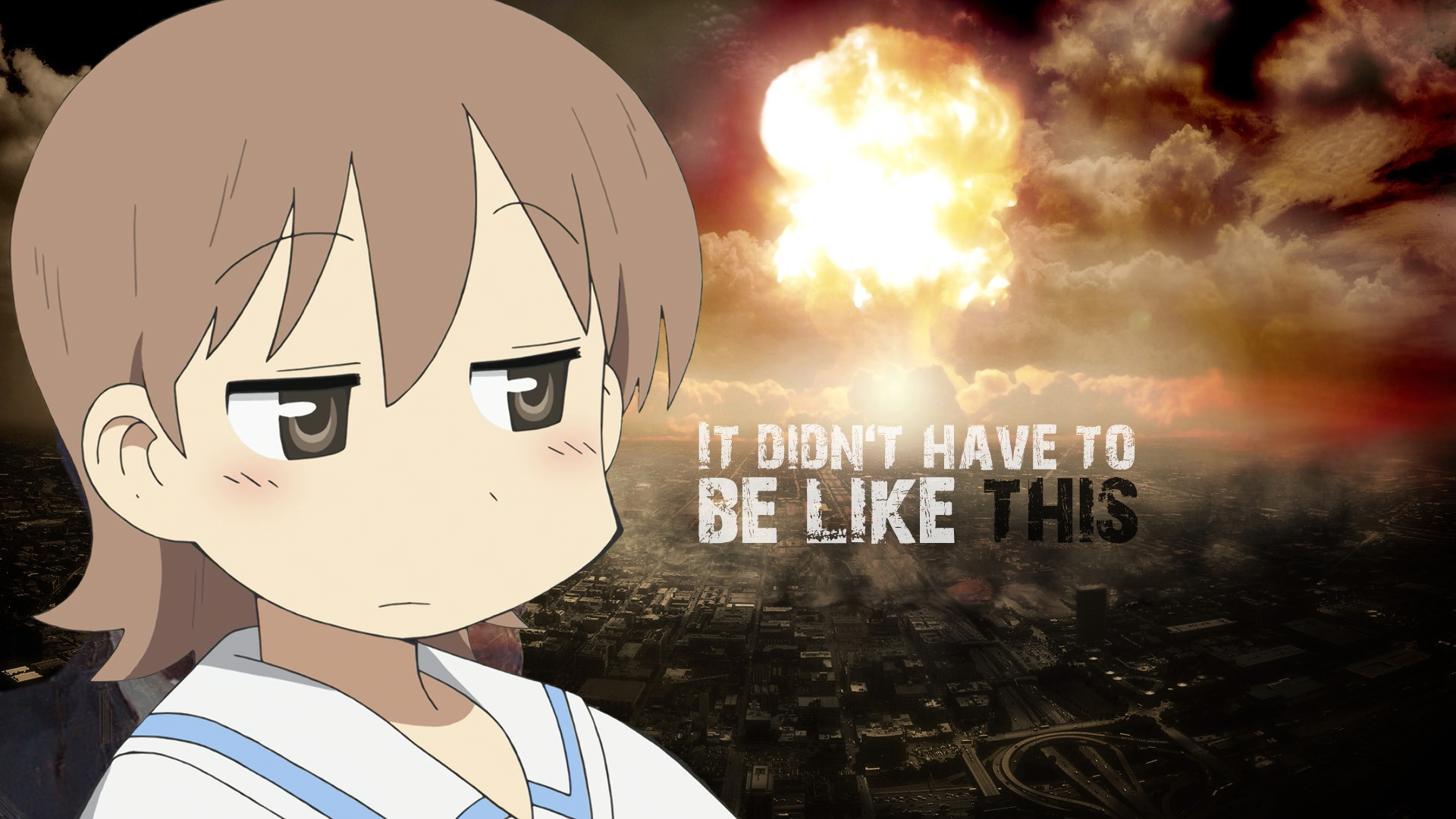 It didn't have to be like this - Nichijou Wallpaper (37615319) - Fanpop