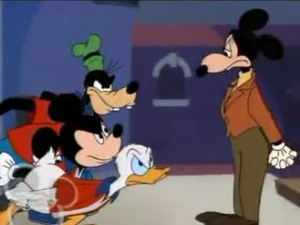  Mickey, Donald and Goofy angry at Mortimer