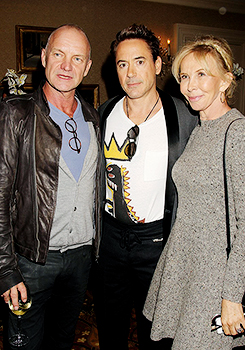  Robert Downey Jr with Sting, Trudie Styler and Robert Duvall @ ‘The Judge’ NY screening