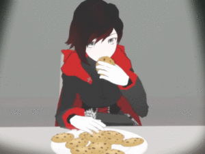  Ruby eating cookies!