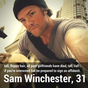  Sam Winchester | Dating 个人资料