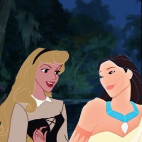  Aurora and Pocahontas.