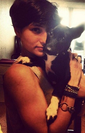  Bex and her dog,Lil'Bullet