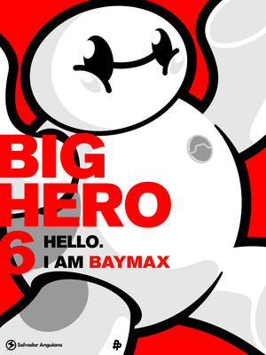  Big Hero 6 Poster door Salvador Anguiano