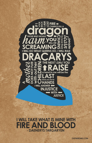 Daenerys Quote Poster