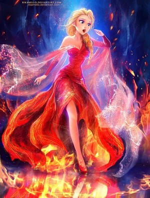 Elsa the आग क्वीन