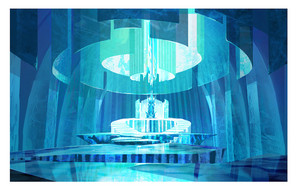 Frozen - Early Elsa's Throne Room Concept Art