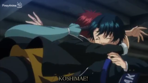 Kintarou hugging Ryoma