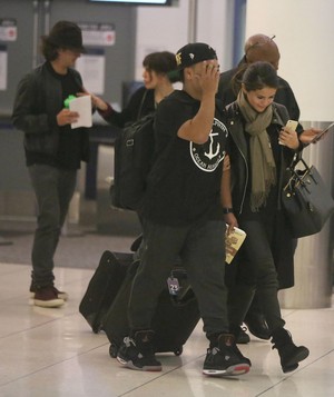  October 20: Selena departing from LAX Airport in Los Angeles, California
