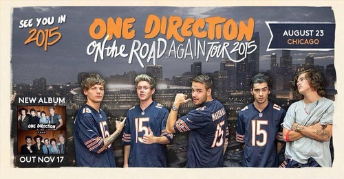 On the Road Again 2015 One Direction Tour Poster