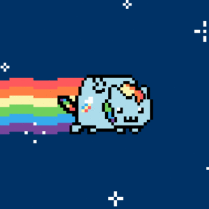  pelangi, rainbow Cat