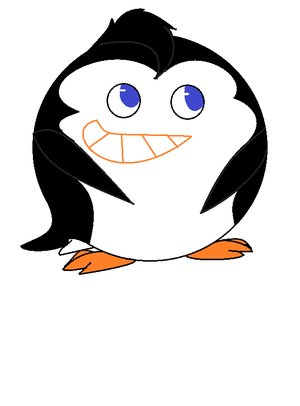  Round pinguino