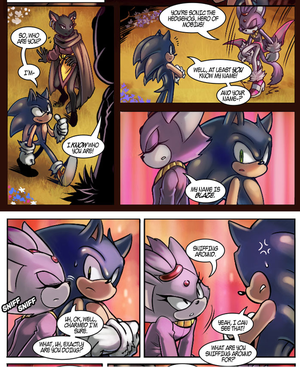 Sonic's First Meeting With Blaze (Fleetway Comics)