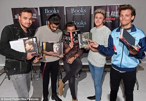  THE BOYS (MINUS LOUIS) TODAY AT THE WHO WE ARE BOOK SIGNING. 29/10/14