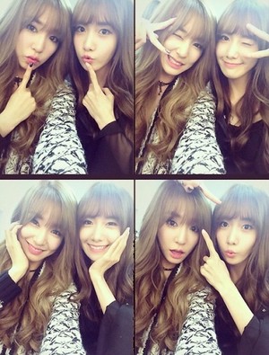  Tiffany and Yoona Matching Bangs