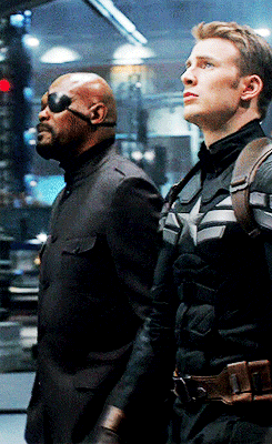  Captain America and Nick Fury