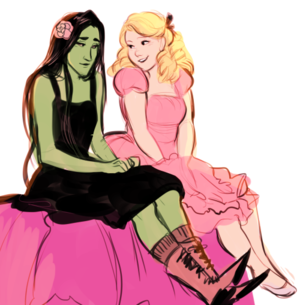                   Glinda and Elphaba
