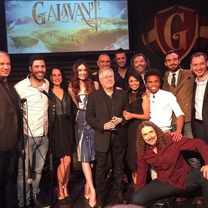  Alan Menken with the cast of Galavant