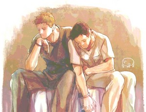  An Exhausted Dean and Castiel
