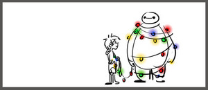  Big Hero 6 - Baymax Рождество дерево Storyboard