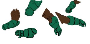  Big Hero 6 - Early Wasabi's Gloves Concept Art