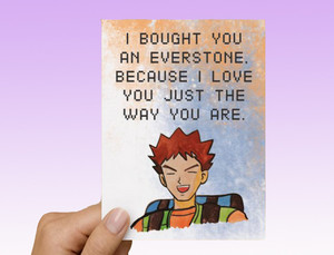 Brock Pokemon Love Card
