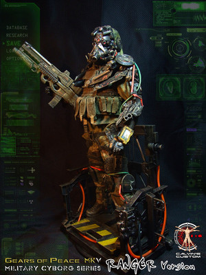  Calvin's Custom one sixth scale original 디자인 Gears of Peace MkV Military Cyborg Series