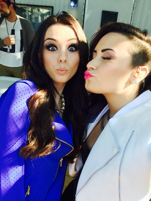  Cher Lloyd and Demi Lovato (x)