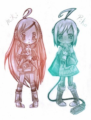  Chibi Miki and Piko | Vocaloid