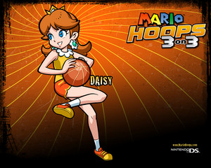  madeliefje, daisy Mario Hoops 3-on-3 Background