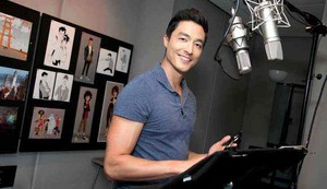  Daniel Henney at the recording booth