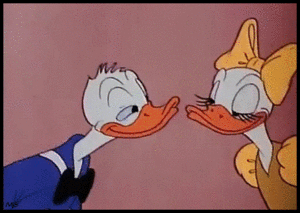  Donald and گلبہار, گل داؤدی gif