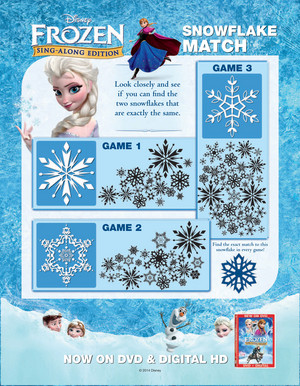  Elsa's Snowflake Matching Game