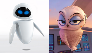  Eve from Wall-E and Eva from POM Movie