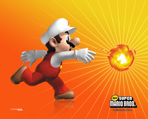 불, 화재 Mario Background