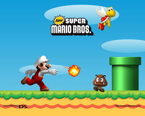  आग Mario Background