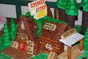Gingerbread Mystery Shack Close Up