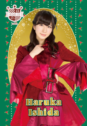  Ishida Haruka - akb48 navidad Postcard 2014