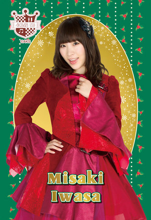 Iwasa Misaki - AKB48 Weihnachten Postcard 2014