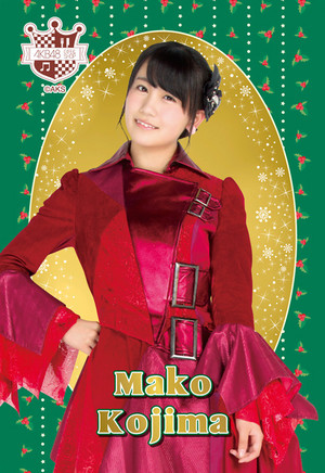  Kojima Mako - Akb48 Natale Postcard 2014