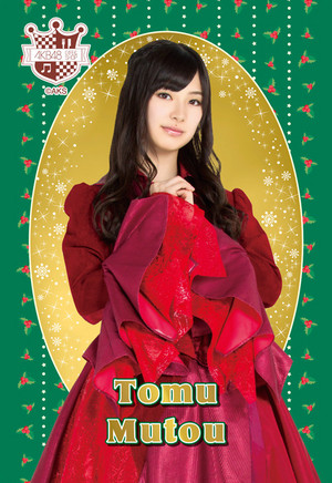  Muto Tomu - akb48 navidad Postcard 2014