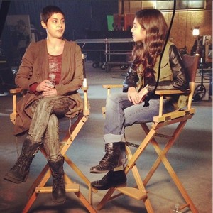  On the set of The Scorch Trials