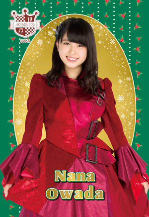  Owada Nana - akb48 navidad Postcard 2014