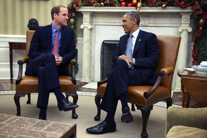  Prince William Meets with Barack Obama