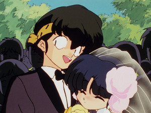  RANMA'S NIGHTMARE OF WATCHING AKANE (the girls he loves) MARRY RYOGA (his rival)