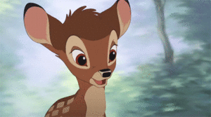  Walt Дисней Gifs - Bambi Growling
