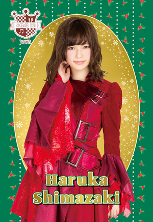  Shimazaki Haruka - akb48 navidad Postcard 2014