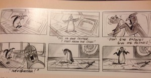 Some of Tom McGrath's First pingüino, pingüino de Sketches
